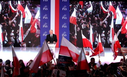 Lider PiS Jarosław Kaczyński na konwencji partii w 2011 r.