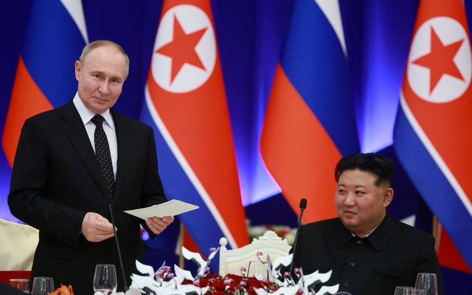 Władimir Putin i Kim Dzong Un