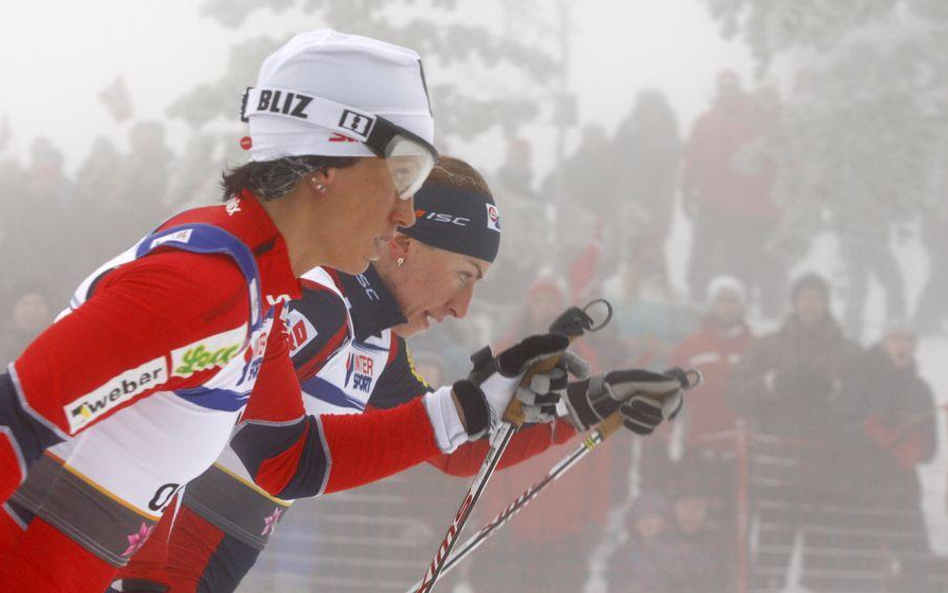 Marit Bjoergen i Justyna Kowalczyk, mistrzostwa świata w Oslo, 2011