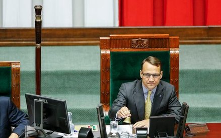 Radosław Sikorski jeszcze jako marszałek Sejmu