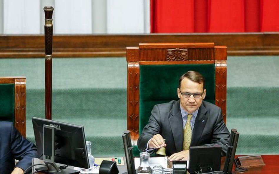 Radosław Sikorski jeszcze jako marszałek Sejmu