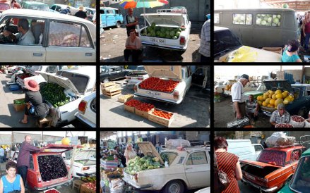 Anna Jermolaewa, Wołga itd., 2008, wydruki fotograficzne, dzięki uprzejmości artystki i Kerstin Engh