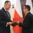 Prezydent RP Karol Nawrocki i minister energii Miłosz Motyka.