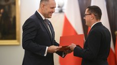 Prezydent RP Karol Nawrocki i minister energii Miłosz Motyka.