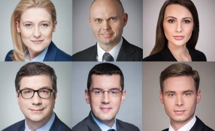 Od góry od lewej: Katarzyna Łukaszewicz, Łukasz Gasiński, Anna Aranowska. Na dole od lewej: Robert K