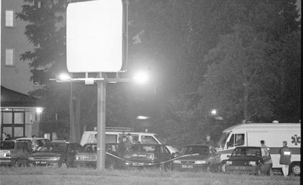 Miejsce zbrodni godzinę po zabójstwie gen. Marka Papały