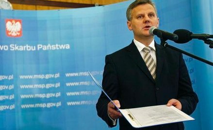 Minister skarbu Aleksander Grad