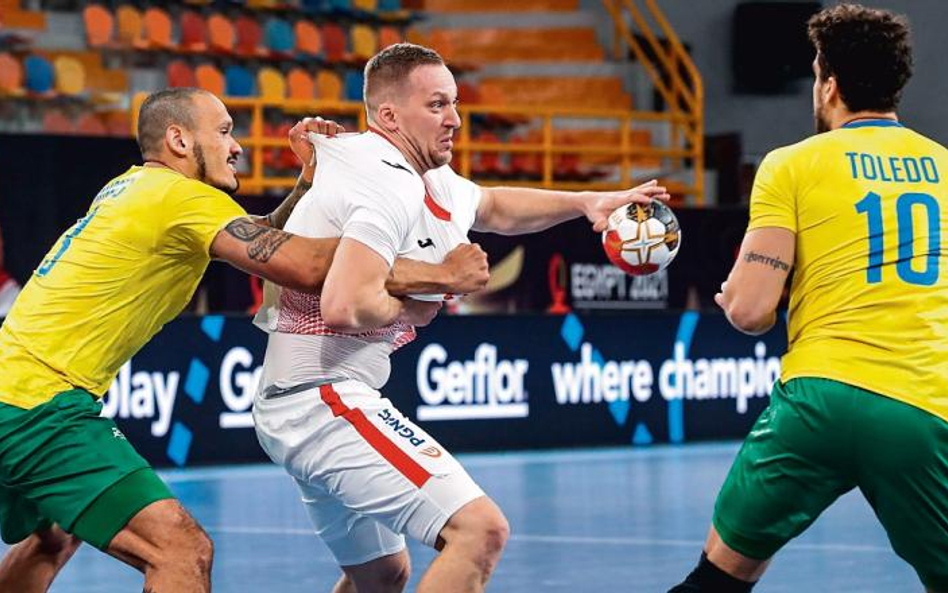 Rafał Przybylski w starciu z Brazylijczykami