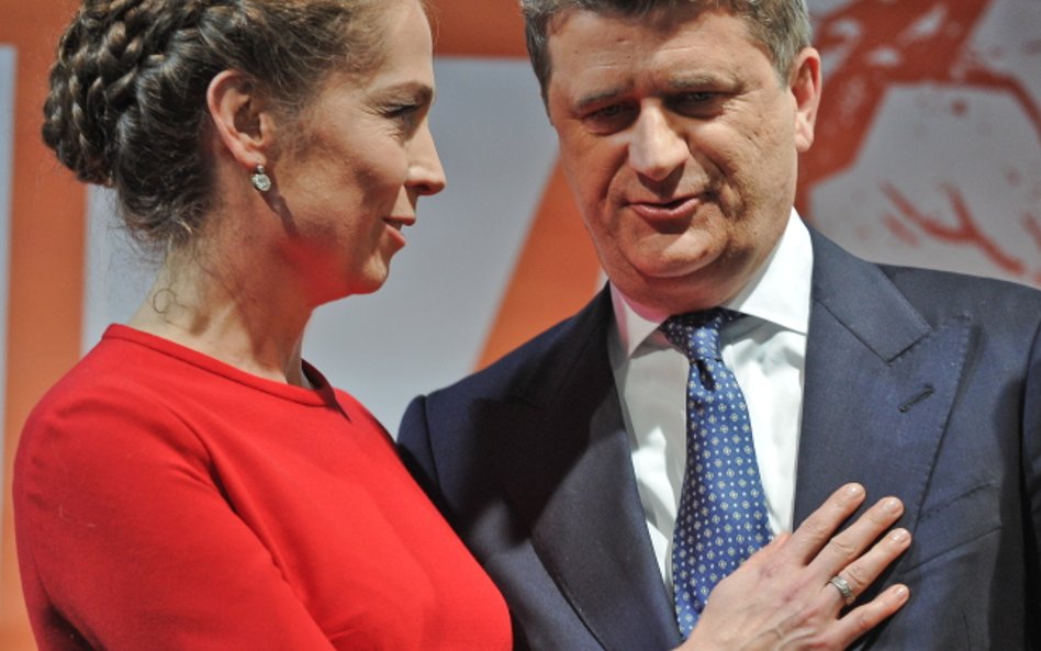 Janusz Palikot z żoną