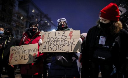 Protesty po wyroku TK ws. aborcji w listopadzie 2022 roku