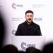 Wołodymyr Zełenski podczas głównej sesji Monachijskiej Konferencji Bezpieczeństwa
