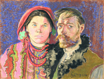 Stanisław Wyspiański „Autoportret z żoną”, 1904 r.