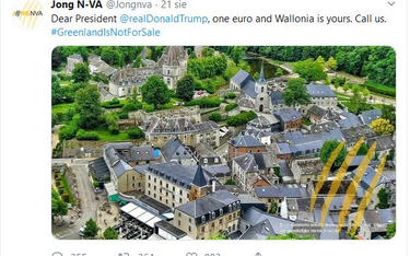 Belgia: Młodzi Flamandowie chcą sprzedać Trumpowi Walonię