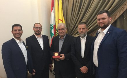 Poseł Kukiz'15 Paweł Skutecki spotkał się z liderem Hezbollahu