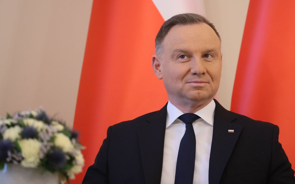 Prezydent Andrzej Duda spotkał się z marszałkiem Sejmu Szymonem Hołownią (Polska 2050)