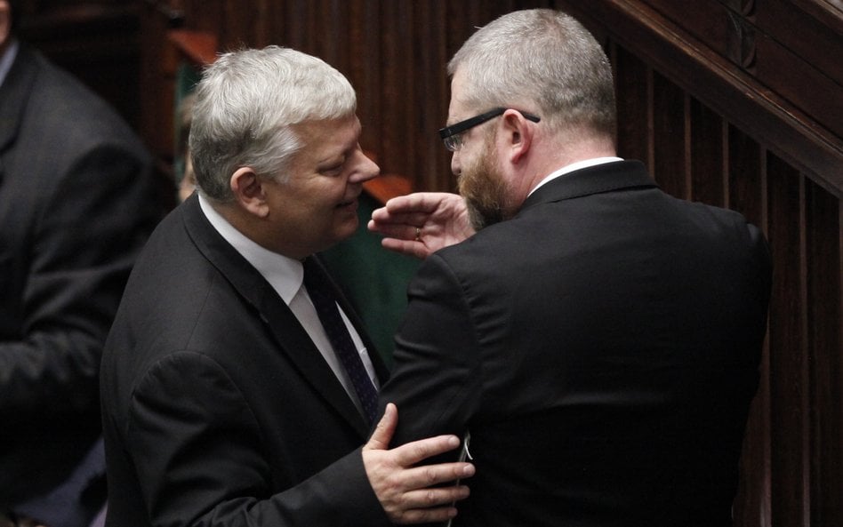 Marek Suski (PiS) i Grzegorz Braun (Konfederacja)