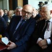 Prof. Zdzisław Krasnodębski, prof. Ryszard Legutko i prezes PiS Jarosław Kaczyński podczas XII Kongr