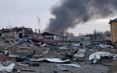 Ukraiński poligon w Jaworowie po niedzielnym ataku rosyjskiego lotnictwa