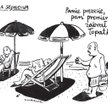 Komentarz rysunkowy. Plaża sejmowa