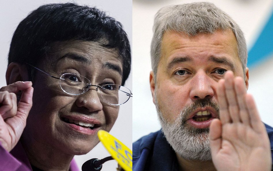 Maria Ressa i Dmitrij Muratow