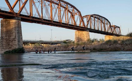 Most na Rio Grande, rzece granicznej między USA a Meksykiem