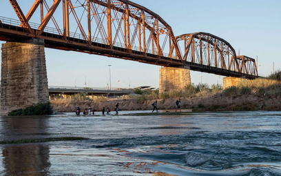 Most na Rio Grande, rzece granicznej między USA a Meksykiem