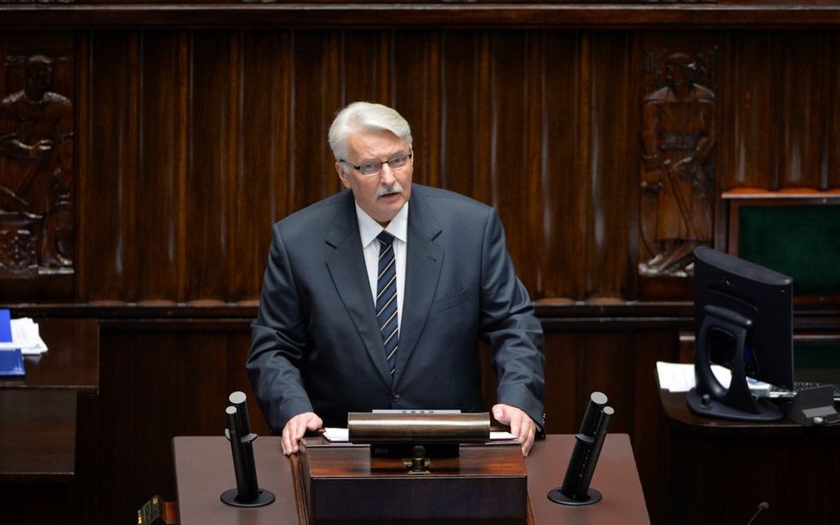 Minister spraw zagranicznych Witold Waszczykowski