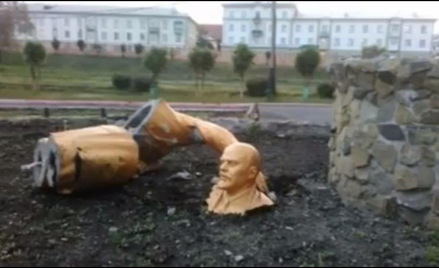 Pomnik Lenina po nieudanym selfie