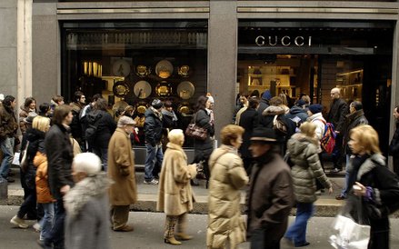 Via Montenapoleone w Mediolanie