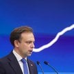Minister finansów i gospodarki Andrzej Domański na konferencji prasowej