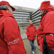 Pracownicy ING zrzeszeni w związku Setca - BBTK protestują w Brukseli