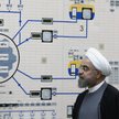 Prezydent Hasan Rouhani w czasie wizyty w elektrowni jądrowej w Buszehr nad Zatoką Perską