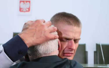 Tomasz Komenda po ogłoszeniu wyroku uniewinniającego w Sądzie Najwyższym w Warszawie w 2018 r.