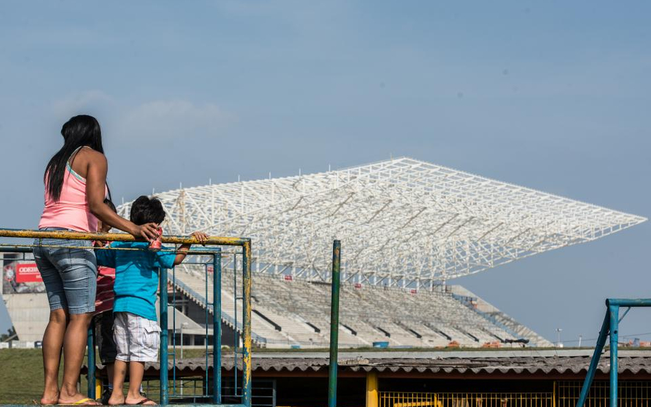 Ukończony w 70% stadion w Sao Paulo. Na tym obiekcie ma się odbyć mecz inaugurujący całą imprezę.