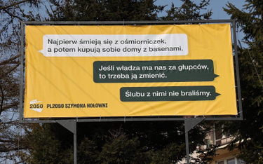 Billboard Polski 2050 w Ustrzykach
