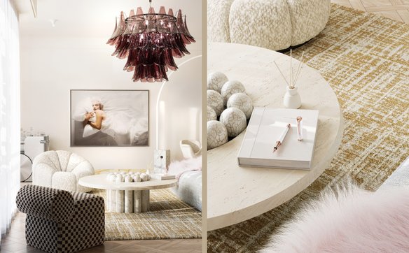 Apartament kolekcjonerski „M as Marylin” Archicom Collection - wizualizacja