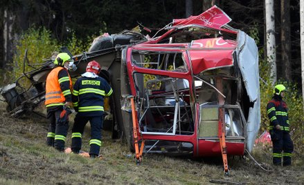 Kolejka linowa zerwała się w Czechach