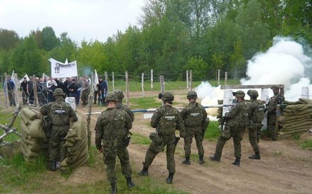 Ćwiczenia żandarmów w Orzyszu