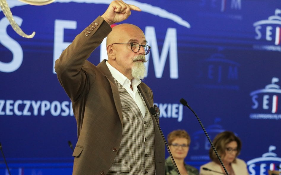 Rektor Akademii Sztuk Pięknych im. Jana Matejki w Krakowie prof. dr hab. Andrzej Bednarczyk przemawi