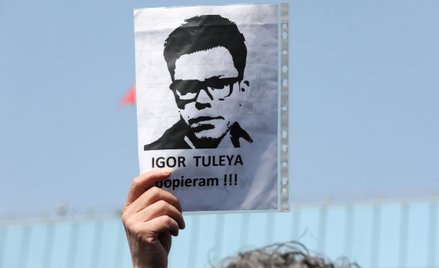 Manifestacja przed siedzibą Sądu Najwyższego w Warszawie