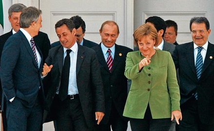 Władimir Putin bryluje w gronie europejskich liderów na szczycie G8 w Heiligendamm w 2007 roku