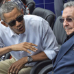 Barack Obama i Raul Castro na meczu bejsbolowym w Hawanie.