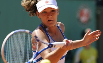 Agnieszka Radwańska podczas meczu z Bondarenko