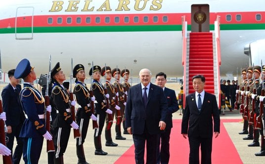 Przywódca Białorusi po przybyciu do Korei Północnej