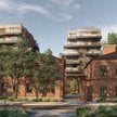 Założeniem projektantów jest zachowanie istniejącej zabytkowej architektury i włączenie jej do zespo
