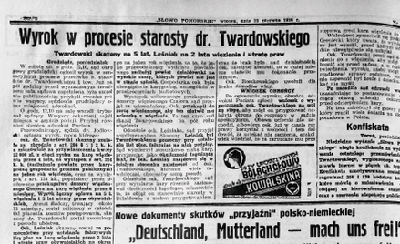 Adam Twardowski mógł mówić o pechu. W Warszawie wymyślono, że władza przy pomocy kilku pokazowych pr