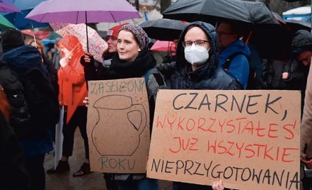 Demonstracja pod Sejmem Inicjatywy Wolna Szkoła w czasie obrad nad nowelizacją ustawy