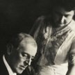 Woodrow Wilson, 28. prezydent USA, z drugą żoną, Edith. Biały Dom, czerwiec 1920 r.