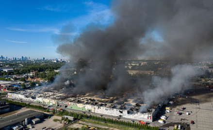 Pożar centrum handlowego Marywilska 44