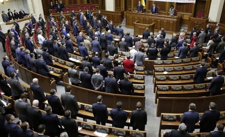 Ukraińscy parlamentarzyści większością 271 głosów przyjęli rezolucję uznającą Rosję za agresora